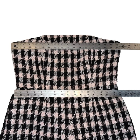 NWT Anthropologie Womens Romper Hutch Strapless Tweed Houndstooth Size 12 - Picture 8 of 8